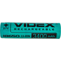Аккумулятор Videx 18650 3400mAh без защиты VID-18650-3.4-NP