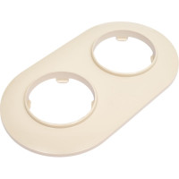 Рамка Bylectrica 2-х местная, серия ПРОВАНС круг, ЮЛИГ.735212.499 бежевый