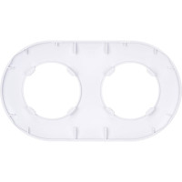 Рамка Bylectrica 2-х местная, круг, серия ПРОВАНС круг, белый ЮЛИГ.735212.499