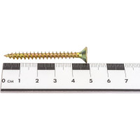 Саморез Rizzel PZ 5,0x50 универсальный острый желтый цинк 300 шт. 00000345305