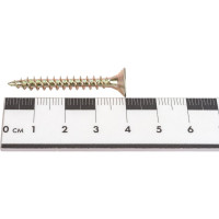 Универсальный саморез Rizzel Pz 5,0x40 желтый цинк 250 шт 00-00467778