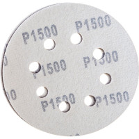 Круг шлифовальный перфорированный, 8 отверстий, 125 мм, P1500, 5 шт Росомаха 438815