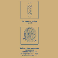 Напольный вентилятор SCARLETT 16", cерый SC-SF111B01