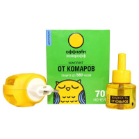 Комплект от комаров Комарофф оффлайн ДЛИТЕЛЬНО 70 ночей, без запаха, флакон 45 мл OF01060201