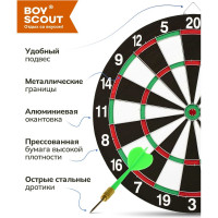 Дартс BOYSCOUT d 41 см, 6 дротиков 61558