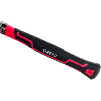 Резиновая киянка Ladina 450г, черно-белая резина, фибергласовая двухкомпонентная рукоятка 304-002