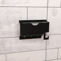 Настенный держатель для угловых шлифмашинок до 210 мм EMBODIMENT черный EMB-USM-BW-B