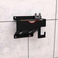 Настенный держатель для угловых шлифмашинок до 125 мм EMBODIMENT черный EMB-USM-SW-B