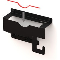 Настенный держатель для угловых шлифмашинок до 125 мм EMBODIMENT черный EMB-USM-SW-B
