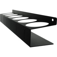 Настенный держатель-органайзер для баллончиков EMBODIMENT с крючками, черный EMB-WOP-L-B