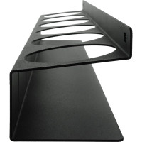 Настенный держатель-органайзер для баллончиков EMBODIMENT с крючками, черный EMB-WOP-L-B