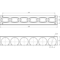 Настенный держатель-органайзер для баллончиков EMBODIMENT черный EMB-WOP-LD-B
