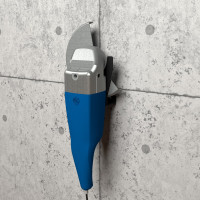 Настенный держатель для угловых шлифмашинок до 210 мм EMBODIMENT черный EMB-USM-LBW-B