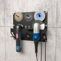 Настенный держатель для угловых шлифмашинок и отрезных дисков EMBODIMENT черный EMB-USM-DB-B