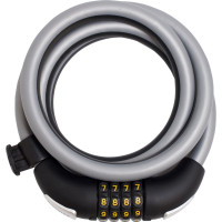 Навесной замок БУЛАТ ВС 557 (15х1500 мм; кодовый с тросом; с креплением на раму велосипеда) 14035