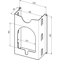 Настенный держатель-органайзер для полировальных машин EMBODIMENT черный EMB-WOPM-B
