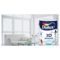 Краска для стен и потолков Dulux 3D WHITE ослепительно белая, матовая, база BW (2,5л) 5701640