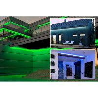 Комплект адресной ленты Apeyron 24В, 14,4Вт/м, smd5050, 60д/м, IP65,подложка 10мм (черная), 5м, RGB/ 10-98