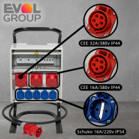 РУСП Щит с розетками переносной PARTNER ULTRA EVOL 0607-035-1