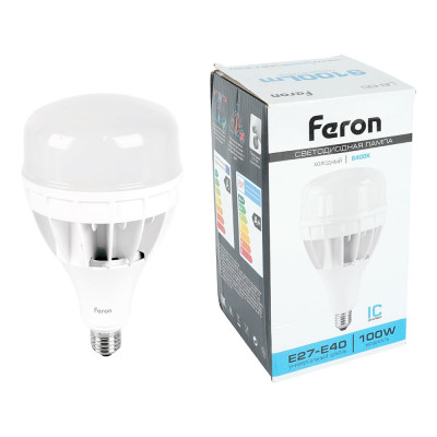 Светодиодная лампа FERON LB-65 E27-E40 100W 4000K 38219