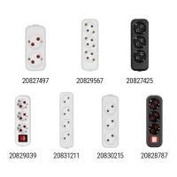 Розеточная колодка TDM ELECTRIC 3 гнезда 2П б/з 10А 250В черная серии Народная SQ1806-0425