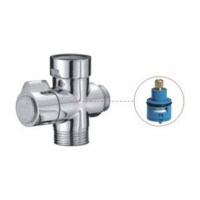 Дивертор для смесителя OUTE картриджный, 1 вход - 3/4", 2 выхода - 1/2" и 3/4", корпус силумин TP20-2