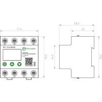 Трехфазное реле контроля напряжения РЕЛЕОН 230-400В AC; 80А, RC113840080