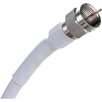 Коаксиальный кабель DORI RG-6 на F-разъёмах 10 м + переходник на TV 40897
