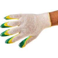 Перчатки с двойным латексным обливом DINFIX ЛЮКС 13 класс, зеленые, в индивидуальной упаковке 00-00001976