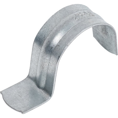 Металлическая однолапковая скоба без отверстий Промрукав СМО d31-32 мм, для монтажного пистолета PR08.2795