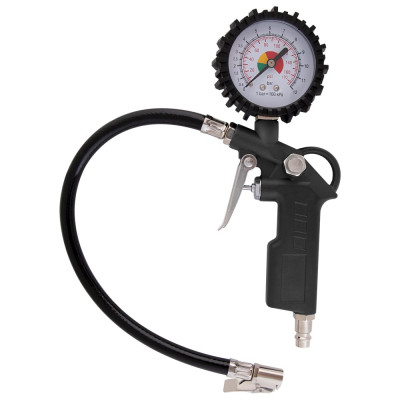 Пистолет для накачки шин с манометром KRAFT KT 707054