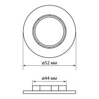 Кольцо для патрона Е27 TDM ELECTRIC термостойкий пластик, черный SQ0335-0168