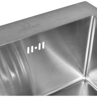 Комплект кухонная мойка из нержавеющей стали WISENT 7851-SL 78x51см с раздвижным коландером WS37851-SL/WS-02-2/W302644