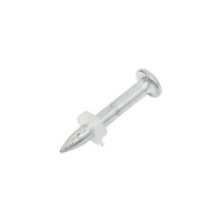 Стальной оцинкованный гвоздь с пластиковой шайбой LIXIE 100 шт./уп. DN-27-P8