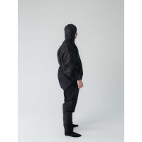 Многоразовый защитный комбинезон Смелый Каспер, черный, плотность 60 г/м2, размер 4XL, рост 180-188, с планкой с липучкой 00002