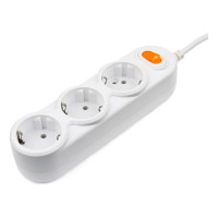 Бытовой удлинитель Power Cube 3р с/з выкл., 3500 Вт, 16 А, 5 м 31,5 (белый) PC-1-5M