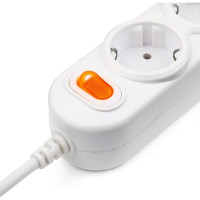Бытовой удлинитель Power Cube 3р с/з выкл., 3500 Вт, 16 А, 5 м 31,5 (белый) PC-1-5M