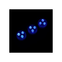 Водонепроницаемый мини светильник СИМАЛЕНД 3x1.9 см, 3 шт, от CR2032 (в компл.), пульт, RGB, IP68 7503713