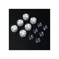 Водонепроницаемый мини светильник СИМАЛЕНД 3x1.9 см, 6 шт, от CR2032 (в компл.), пульт, RGB, IP68 7503714