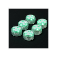 Водонепроницаемый мини светильник СИМАЛЕНД 3x1.9 см, 6 шт, от CR2032 (в компл.), пульт, RGB, IP68 7503714