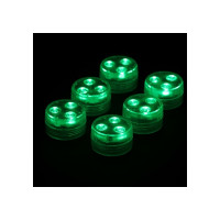 Водонепроницаемый мини светильник СИМАЛЕНД 3x1.9 см, 6 шт, от CR2032 (в компл.), пульт, RGB, IP68 7503714