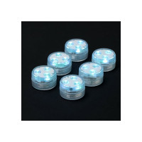 Водонепроницаемый мини светильник СИМАЛЕНД 3x1.9 см, 6 шт, от CR2032 (в компл.), пульт, RGB, IP68 7503714