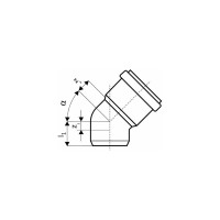 Отвод Ostendorf НТВ 50x30, белый 559410