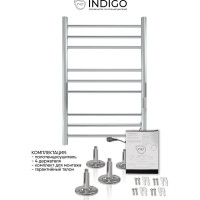 Полотенцесушитель INDIGO Line Trinity (electro) 80/50 таймер, скрытый монтаж, универсальное подключение R/L LСLTE80-50Rt
