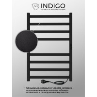 Полотенцесушитель INDIGO Oktava Slim 3 electro 80/50 таймер, скрытый монтаж, универсальное подключение R/L LСLOKS3E80-50BRRt