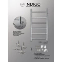 Полотенцесушитель INDIGO Arc без полки (electro) 70/30 (скрытый монтаж, универсальное подключение R/L, полированный) LCAE70-30R
