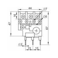 Электротепловое реле ЭРА DRT10-D016-D025-E РТИ-1307 1,6-2,5 А Б0050413