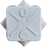Распаечная коробка ЭРА KORz-70-70-40-4gv открытой установки 70x70x40мм Б0055758
