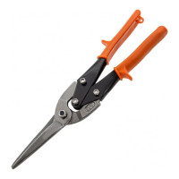 Ножницы по металлу SPARTA, удлиненные, 290 мм, пряморежущие, обрезиненные рукоятки 783165