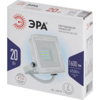 Прожектор светодиодный уличный ЭРА LPR-023-W-65K-020 20Вт 6500K IP65 белый Б0054640